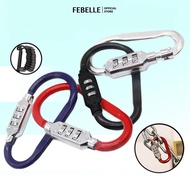 LIVESTAR Metal Hanging Lock for Electric Bike Password Carabiner Motorcycle/Electric Scooter Helmet 