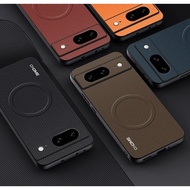 Carbon Fiber Hard Case for Google Pixel 8 Pixel8 GKWS6 G9BQD GA04851-US GZPFO GPJ41 with Magnetic Ri