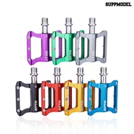 [SM]1Pair ZTTO Universal Colorful Bike Pedals Aluminum Alloy Bicycle Flat Platform for Folding Mountain Road Bikes