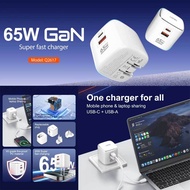 LDNIO Q2617 65W GaN SUPER FAST CHARGER  65W Fast Charging Charger Adapter Set
