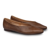 Rene Classic Flats Brown - Nappa Milano - Women's Flat Shoes