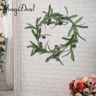 MagiDeal 70.87'' Artificial Olive Leaf Garland Greenery Garland with Fake Fruits Prop