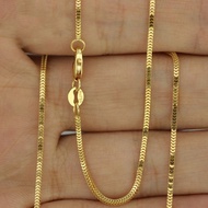 18k Saudi Gold Pawnable Choker Necklace for Women Legit Gold Chain for Men Word Chain Ladies Gift Jewelry Gift Pendant Chain Jewellery Hypoallergenicwomen Fashion Pendants Lucky Charm Necklace