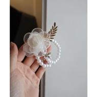 Corsage Wedding Supplies Daquan Wedding Corsage Wrist Flower Super Beautiful Beige Small Fresh Aesth