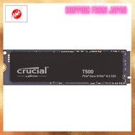 [From JAPAN]
Crucial T500 PCIe Gen4 NVMe 500GB SSD, up to 7,200MB/s, TLC NAND, suitable for laptops 