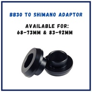 BB30 to Shimano Adaptor for 68-73mm & 83-92mm BB (pair) For Bicycle & Cycling