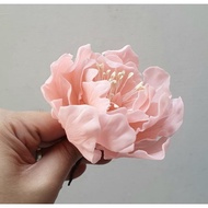 Peony curly D10 gumpaste flower tart cake topper decoration