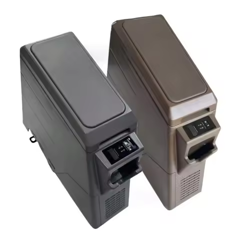 YBJ Car Accessories 12V Armrest Cooler Box Car Refrigerator for Land Cruiser 70 2007-2021 FJ76 78 Mi