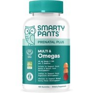 SmartyPants Prenatal Multivitamin Gummies - Formula yang Diperbaiki: Omega 3 (DHA/EPA), Methylfolate