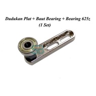 625Z Complete Bearing Plate 625Z Bearing and Bearing Bolt Mounting Plate 1 Set Bearing and Bearing B