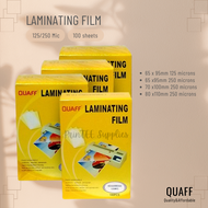 PrinTEE - ID Size Laminating Film 80x110mm || 70x100mm || 65x95mm Hot Lamination Process (100 sheets