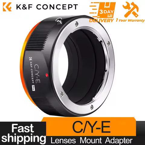 K&F CONCEPT High-Precision Lens Adapter for Contax C/Y Lens to Sony Alpha E NEX NEX-3 NEX-3C NEX-3N 