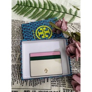 Tory Burch Emerson Leather Slim Card Case Wallet Card Holder + GIFT BOX