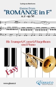Theme from "Romance in F" Easy Trumpet &amp; Piano Ludwig van Beethoven