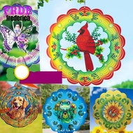 [FRDE]3D Wind Spinner 3D Printed Design Wind-activated Motion Weather Resistant Metal