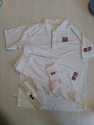 Uniqlo Roger Federer Tennis Outfit Set Shirt Shorts Socks Headband