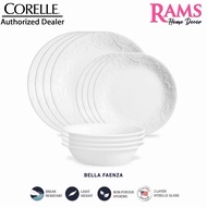 NEW🔥CORELLE 12PCS EMBOSSED BELLA DINNER SET / SET PINGGAN MANGKUK KACA