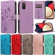 Luxury Casing For Samsung Galaxy A04S A02S A03S A03 Core A21S M13 5G A51 5G A71 5G A03 Butterfly Flowers Wallet Card Slot Soft Pu Leather Flip Stand Skin Protect Cover Case