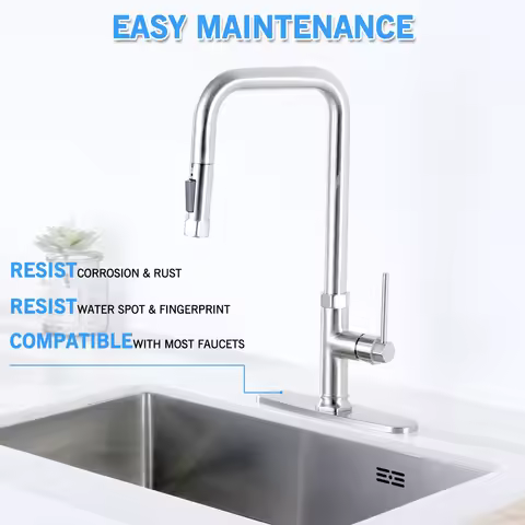 Kitchen Faucet Accessories Hole Cover Deck Plate Bathroom Sink Unused Mounting Escutcheon Square/Ova