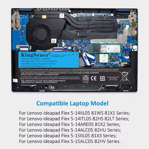 KingSener L19M3PD6 L19L3PD6 Laptop Battery For Lenovo Ideapad Flex 5-14IIL05 5-14ITL05 5-14ARE05 5-1