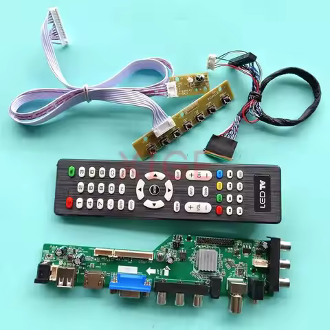 Fit B173RW01 V.0 V.1 V.2 V.3 V.4 V.5 HDMI+VGA+AV+USB 1600*900 40Pin LVDS LCD Screen Signal Digital 3