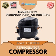 DONPER Commercial Refrigerator Compressor K400 1/2HP R134a/K375 1/2HP (Small) R134a/K270 1/3HP R134a