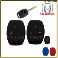 ilicone Car Remote Key Cover Case Honda 2 3 Button CR-V Fit Pilot Accord Civic FD Jazz City Freed Brio Stream Odyssey