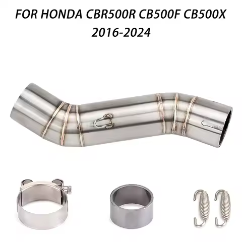 For Honda Motorcycle Exhaust System Modified Front Center Pipe Connecting Pipe for CBR500 CBR500R CB