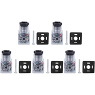 Solenoid Coil Plug 5pcs, Transparent Hydraulic Valve Voltage Plug, Universal Hydraulic Solenoid Coil