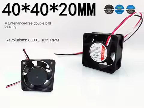 40*40*20MM JIESAMMY double ball bearing 4020 4CM alarm function 24V 0.07A high-speed cooling fan