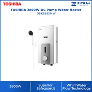TOSHIBA DC Pump Water Heater DSK38S3MW / DSK38S5MW | 5 Shower Modes | Whirl Water Flow Technology | 