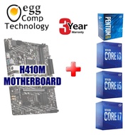 P.W.P. Intel Core G6400/ I3 10100F / i5 10400F/ I7 10700F Processor + H410M Motherboard