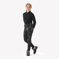 QUECHUA 7-15 歲兒童保暖登山健行緊身褲 SH100