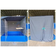 SQUARE NET 1M2 HEIGHT 1M5, CHANNEL SHIRT, AREA FOR CHICKENS, CHICKEN AREA, CHICKEN NET, GERTIS, SQUA