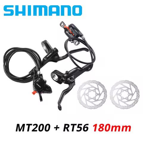 Shimano MT200 MTB Mountain Bike Hydraulic Disc Brake Set Contains Brakes Lever Rotor RT56 RT26 RT30 