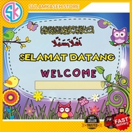 SET JADUAL KELAS TEMA OWL | BBM SEKOLAH | SET KECERIAAN KELAS | SulamKaseh Store