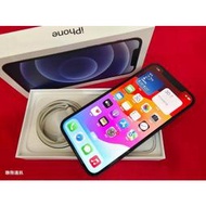 二手 黑色 Apple iPhone 12 128G 台灣已過保固2021/10/18 原廠電池82% 無原廠盒裝※