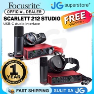 Focusrite Scarlett 2i2 Studio 4th / 3rd Gen USB Audio Interface with Microphone & Monitor Headphone