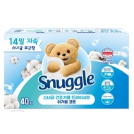 [Snuggle] Dry sheet 40sheet huggable cotton dryer sheet korea
