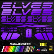 ✧❍ELVES FRAME Decals MTB and ROAD BIKE Stickers More Color