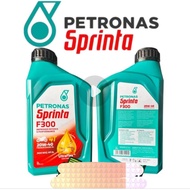 🔥 PETRONAS Sprinta F300 20W-40 4T Motorcycle Engine Oil - 1L 🔥