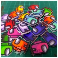 Printed Acrylic Planar Resin Among Us Button Among Us Butang Among Us