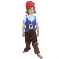 [Ready Stock] Halloween Christmas Mushroom Elf Dwarf Children Set Christmas Elf WJG