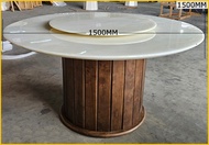 MidYear Sale🎉Mayten Modern 4.5 / 5 Round Marble Top Dining Table for 6/8 Person Upholstered Chairs S