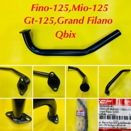 คอท่อ Fino-125 (2018-2020) Mio-125 GT Grand Filano  Q-BIX แบบหนา สีดำ : CCP