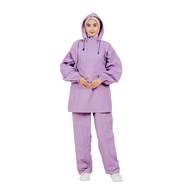 Jas Hujan Kanguru Jaket Celana Dewasa Ungu Lilac