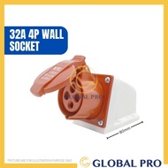 WHITE Industrial Plug Connector 3 Pin 4 Pin 5 Pin16A / 32A IP44 Dust‑Proof Waterproof Industrial Plu