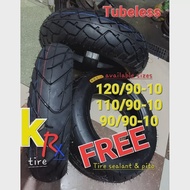 KRX 110/90-10, 120/90-10 8 PLY TUBELESS
