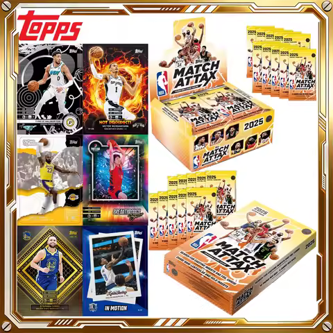 2025 TOPPS NBA Match Attax Basketball Card Power Packs Mystery Box Anime Trading Cards Game Birthday