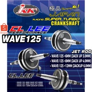 WAVE125 IKK CRANKSHAFT JET 2MM +4MM / 3MM +6MM / 4MM +8MM / 6MM +12MM IKK JET 5MM CL LEE ESR MOTOR R